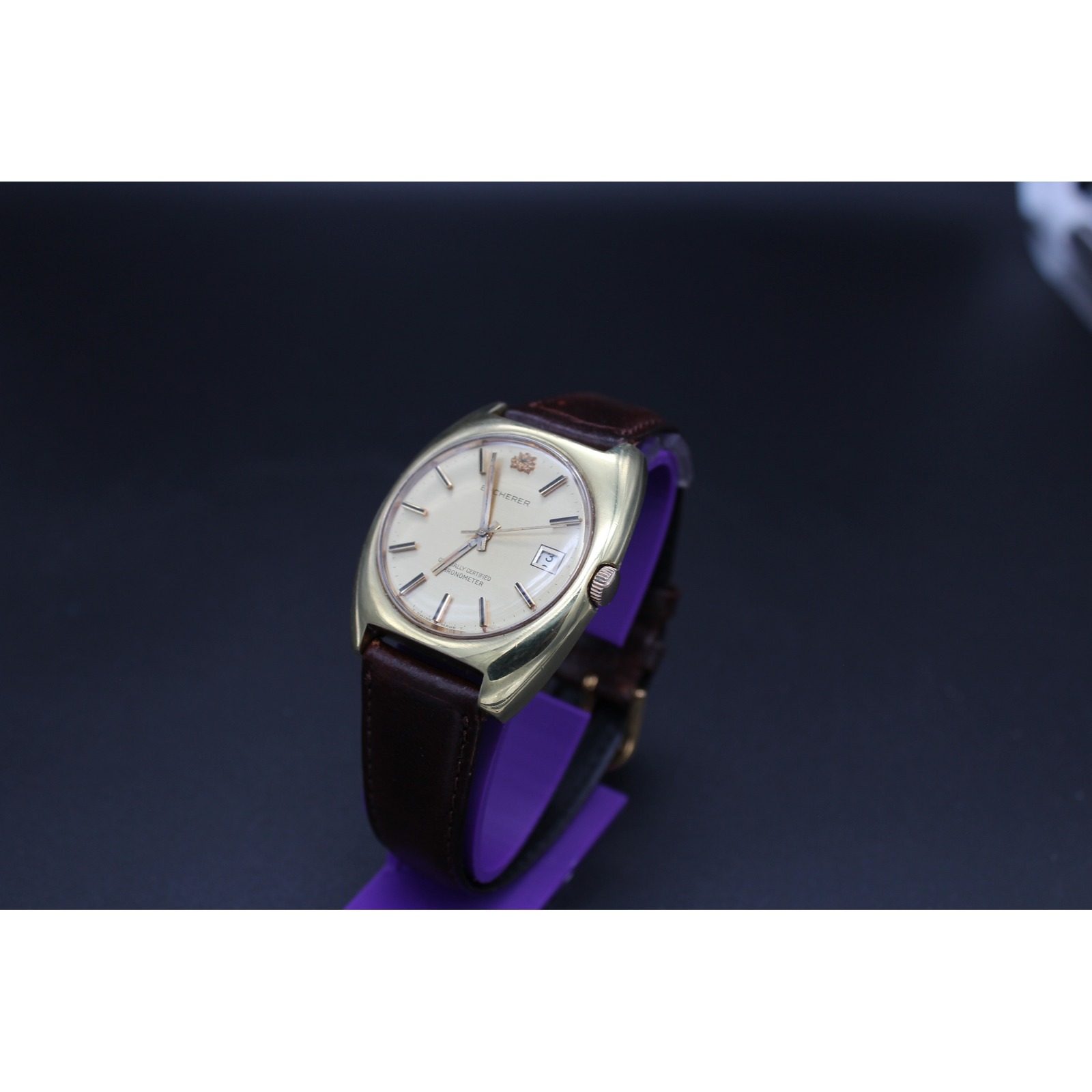 Vintage 1970s Bucherer Officially Certified Chronometer Automatic Swiss Watch